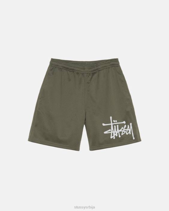 STUSSY кратке хлаче маслина унисек велика основна мрежа кратка L64B270
