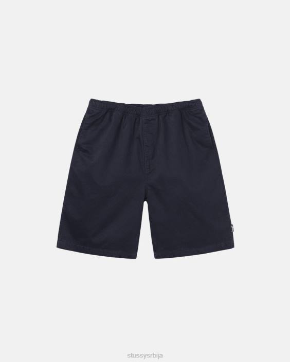 STUSSY кратке хлаче морнарица унисек брушена плажа кратка L64B281