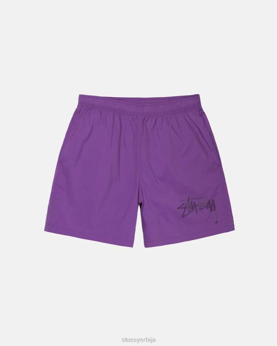 STUSSY кратке хлаче љубичаста унисек велики залиха најлон кратки L64B289