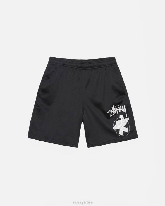 STUSSY кратке хлаче црн унисек сурфман месх схорт L64B293