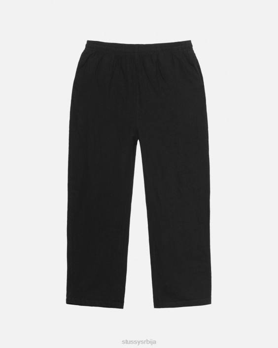 STUSSY панталоне префарбаног црног платна унисек наша стара радна продавница смањених панталона L64B304