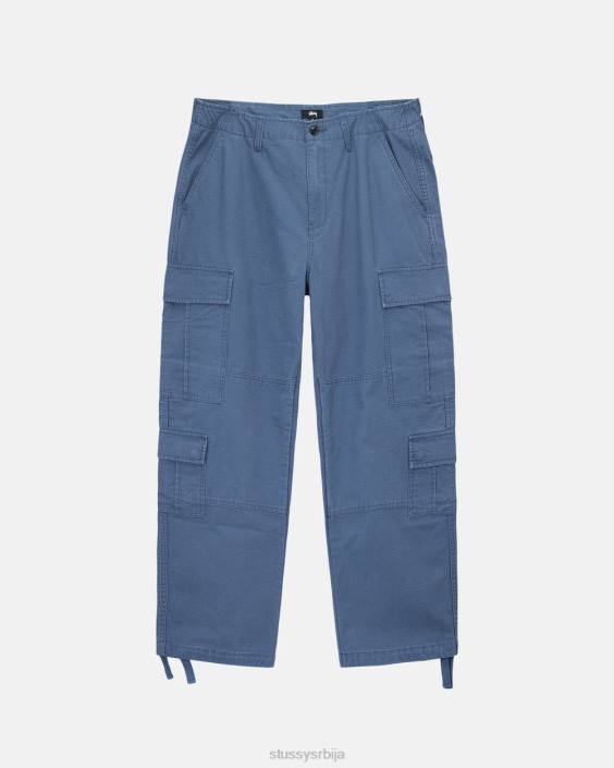 STUSSY панталоне опрано плаво унисек рипстоп вишак терета L64B342