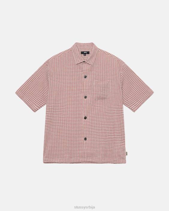 STUSSY топ и кошуље прашњава ружа унисек згужвана мајица сс L64B515