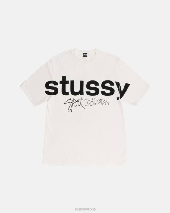 STUSSY теес природним унисек спорт 100% пигмент обојена мајица L64B35
