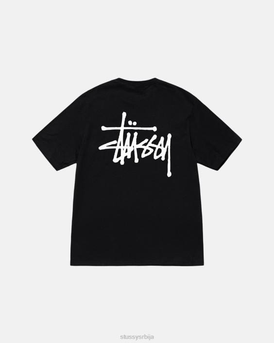STUSSY теес црн унисек основни тее L64B1