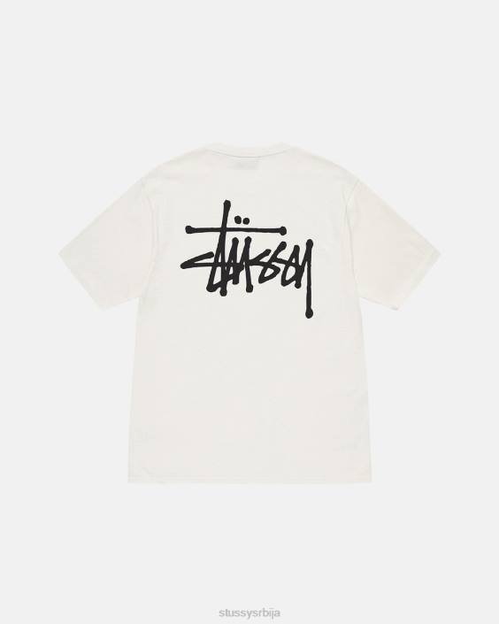 STUSSY теес природним унисек основни пигмент обојена мајица L64B31