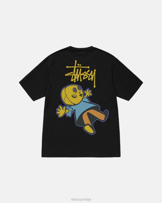 STUSSY теес црн унисек доллие пигмент диед мајица L64B37
