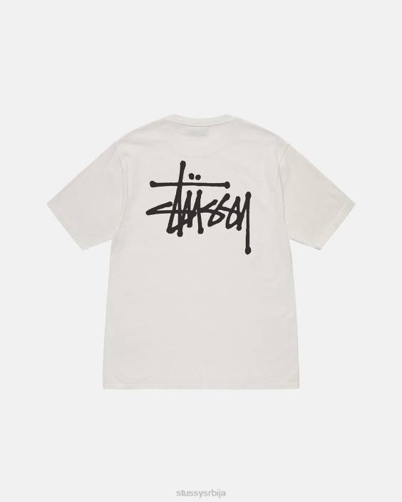STUSSY теес природним унисек основни пигмент обојена мајица L64B498