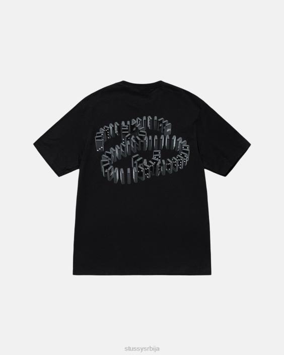 STUSSY теес црн унисек домине тее L64B6