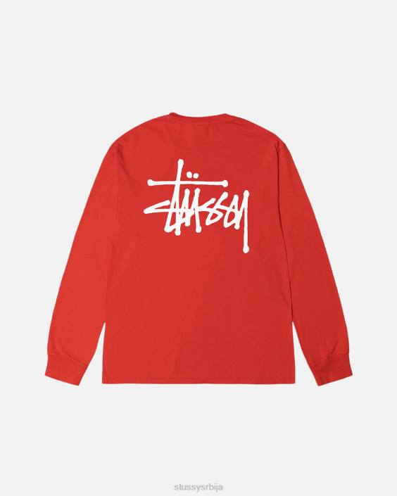 STUSSY теес парадајз унисек основни пигмент обојен лс тее L64B65
