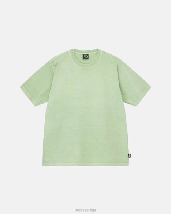 STUSSY теес зелен унисек тешка посада обојена пигментом L64B72