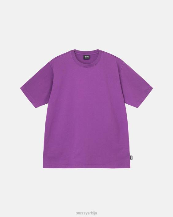 STUSSY теес љубичаста унисек тешка посада обојена пигментом L64B76