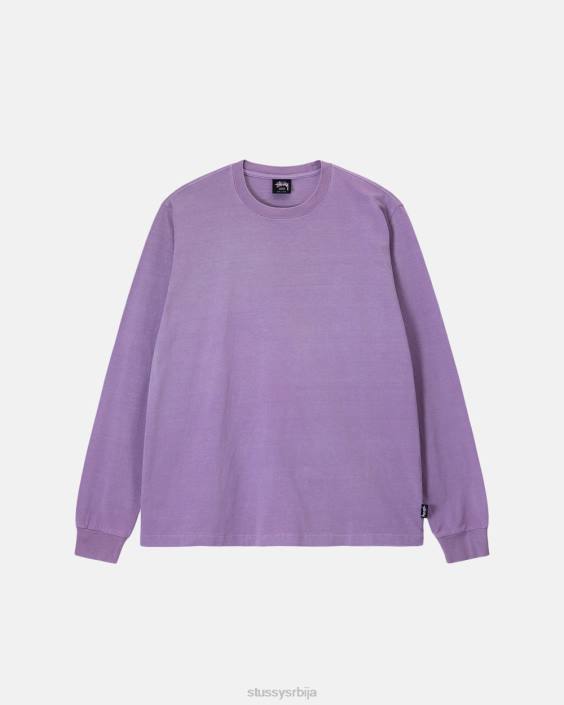 STUSSY теес лаванда унисек тешки пигмент обојен лс посада L64B85
