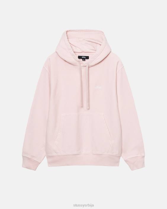 STUSSY зноји се лт. розе унисек овердиед хоодие са логом L64B126