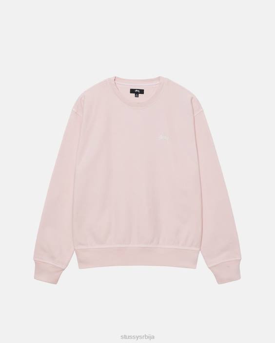 STUSSY зноји се лт. розе унисек овердиед стоцк лого црев L64B128