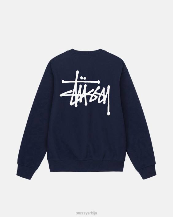 STUSSY зноји се морнарица унисек основна посада L64B193