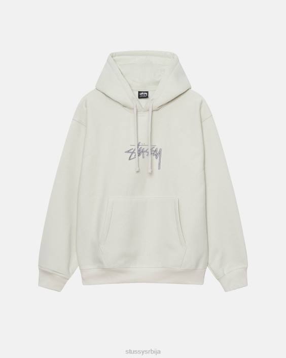 STUSSY зноји се камен унисек Стоцк лого аппликуе хоодие L64B206