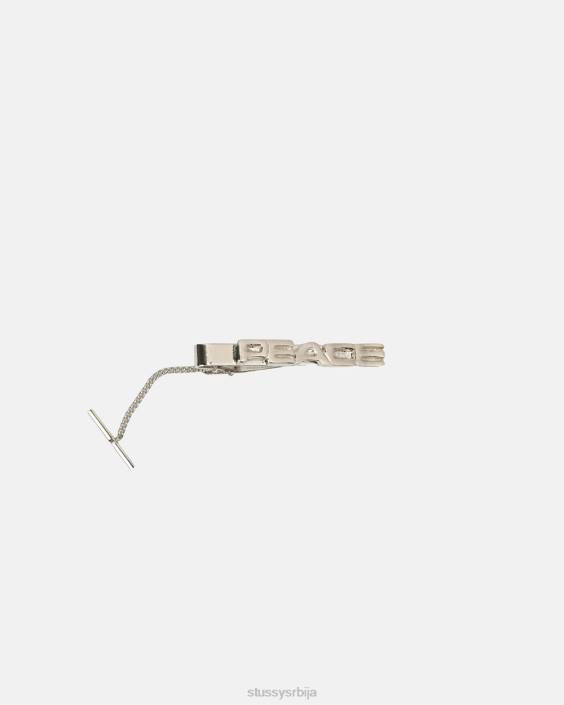 STUSSY други сребро унисек клип за кравату мира L64B432
