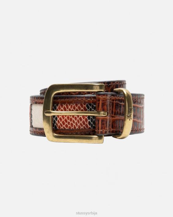 STUSSY други коњак унисек кожни преклопни појас L64B435