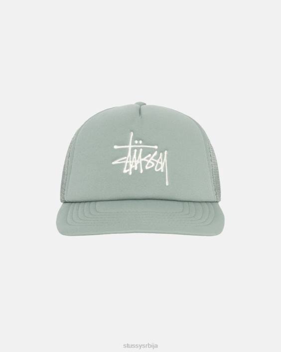 STUSSY покривала за главу светло маслинасто унисек велика основна камионска капа L64B375