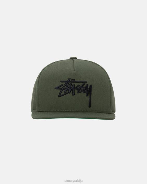 STUSSY покривала за главу светло маслинасто унисек велика залиха крунска капа L64B411